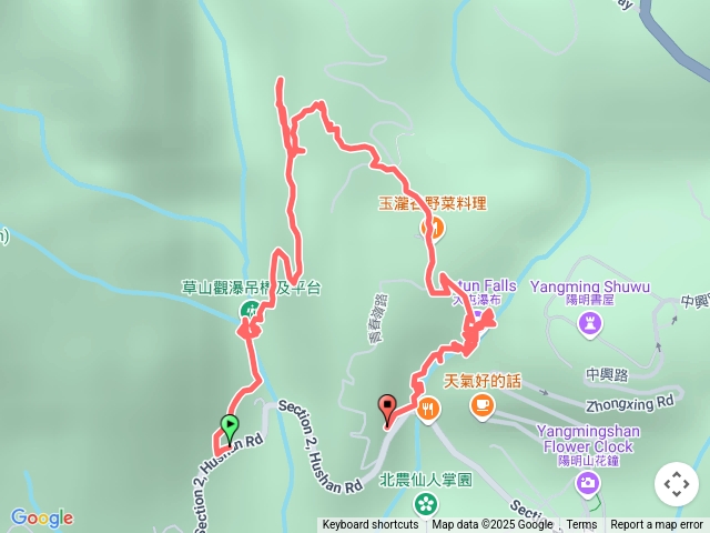 十八水圳步道-草山觀瀑吊橋-猴崁圳古道-青春嶺步道-大屯瀑布