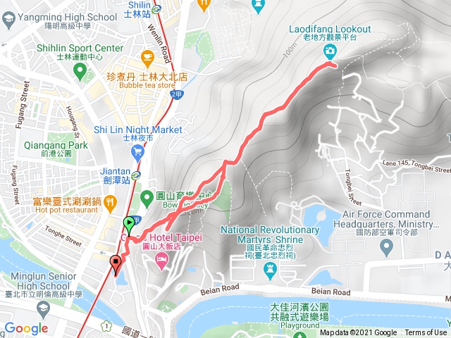 劍潭山老地方觀機平台