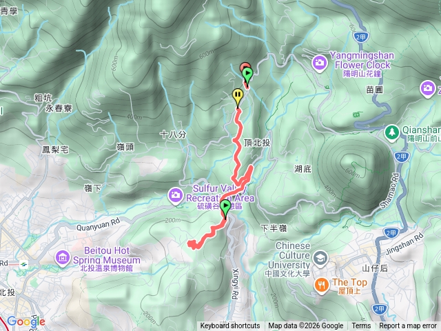 115/2/11-陽明山西南區亂繞（惇敍工商←→臻愛樓/泉源路龍鳳谷/東昇路（十八份產道）/風尾步道）預覽圖