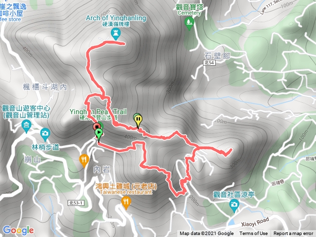 尖山硬漢嶺路線