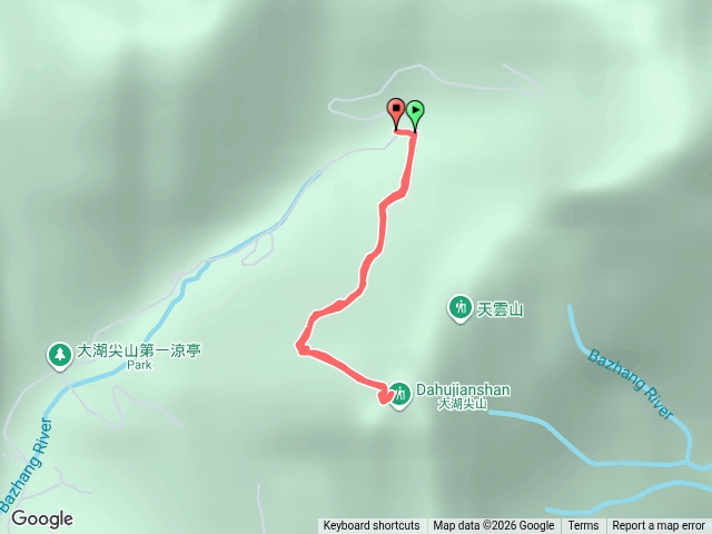 嘉義竹崎.番路小百岳行程：大湖尖山。(第三涼亭登山口)。預覽圖