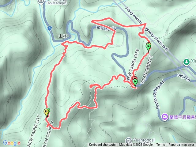 後湖子山+湖底嶺O型（北宜）