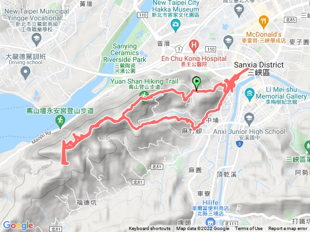 鳶山彩壁+鳶尾山+三峽老街吃涼麵