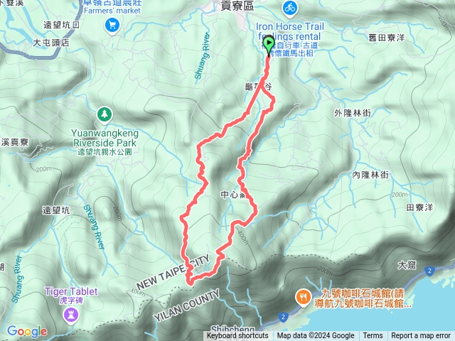 龜媽坑古道西線-中心崙-大湖山-東線2024.11.16