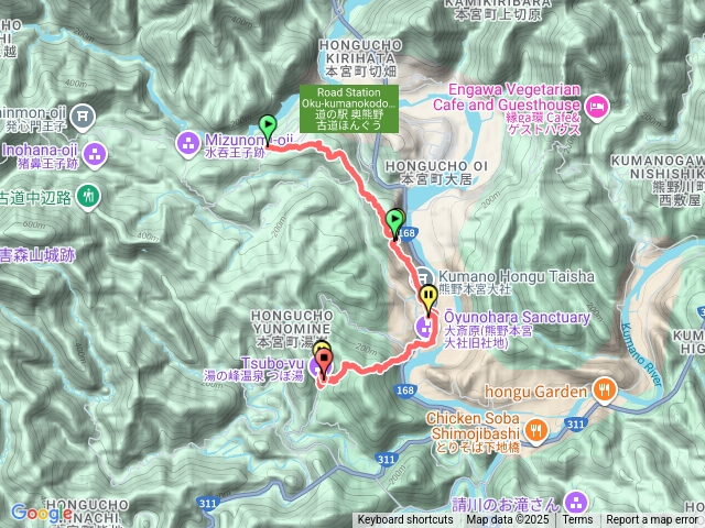 熊野古道.中邊路.發心門到熊野本宮大社再到大日越出湯之峰溫泉