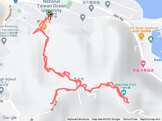 龍崗步道，槓子寮砲台，慈善寺，槓子寮山