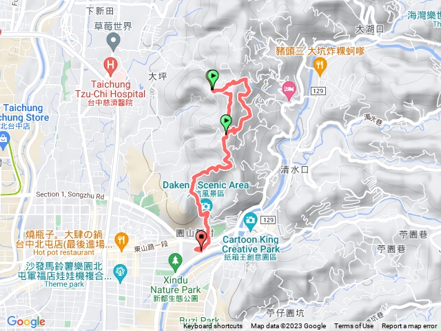 大坑6號風動石往回下山觀音亭9號