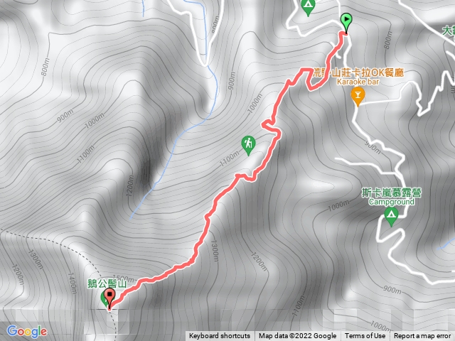 鵝公髻山按到了暫停