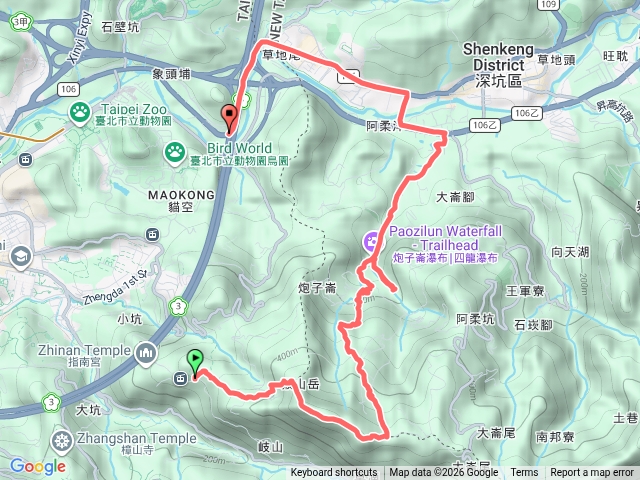 猴山岳炮子崙瀑布