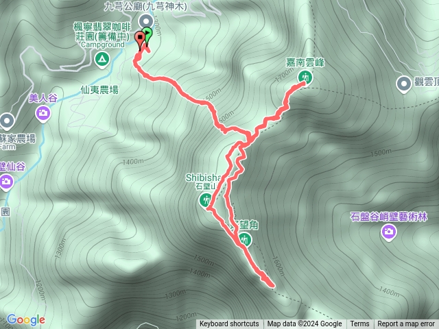 嘉南雲峰、石壁山預覽圖