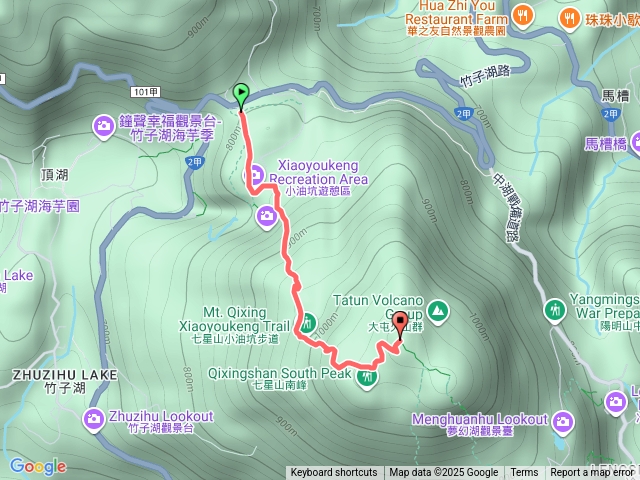 小油坑-》七星山主峰