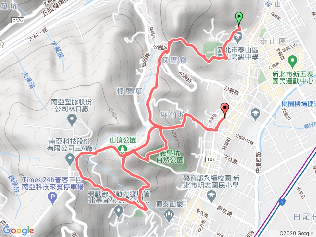 20190910下泰山巖瓊仔湖大崎頂土地公廟S型走