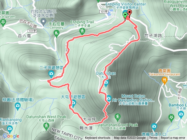 二子坪大屯山連峰步道環線