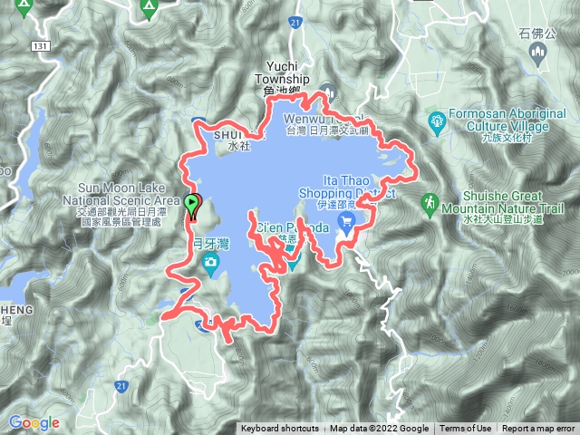 日月潭環湖路跑