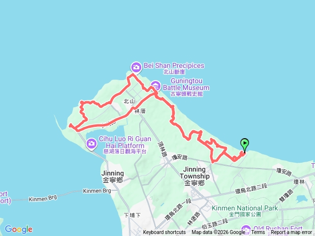 古寧頭至嚨口休憩步道預覽圖