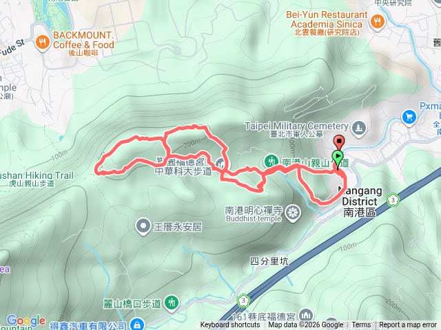 南港展覽館捷運站5號出口205公車>中華科大站>四分里山連峰繞返20260402預覽圖