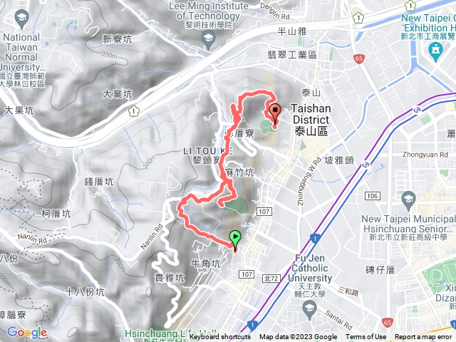 泰山巖、尖凍山步道