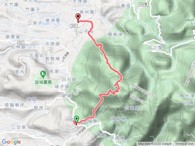 淡水興福寮步道、向天池山、山仔頂古道1091115