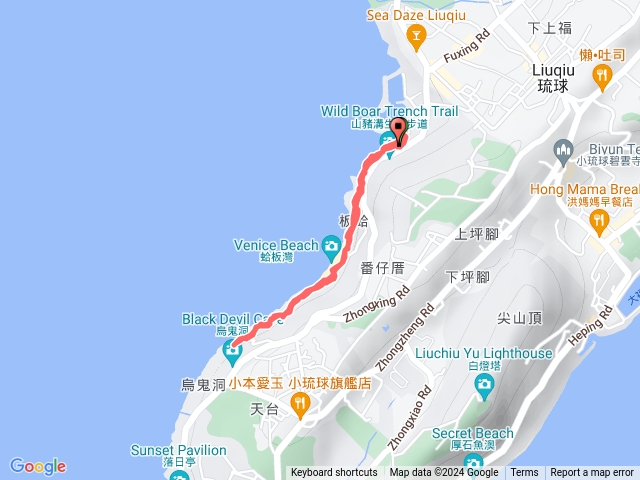 小琉球琉行之道(杉福漁港，山豬溝，蛤板灣，太子宮)預覽圖