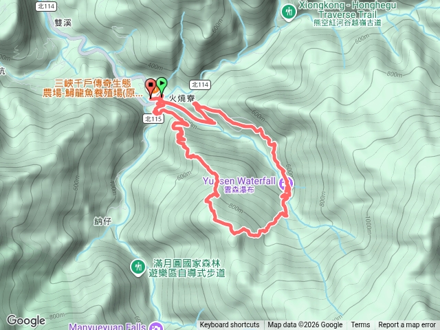 雲森瀑布熊空南山O繞預覽圖