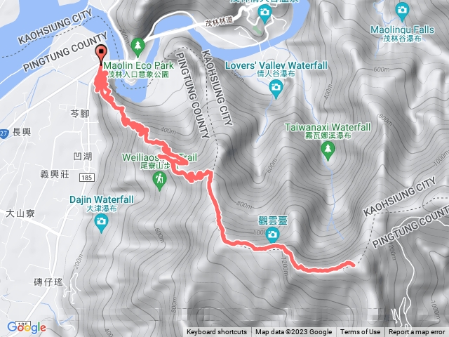 20230211高雄尾寮山連峰六顆三角點