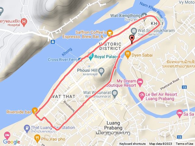 寮國 龍坡邦 聯合國文化遺產 晨跑環繞古城