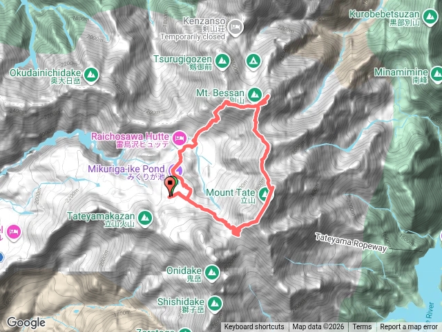 立山6連峰｜雄山｜大汝山｜富山ノ折立｜真砂岳｜別山｜立山別山