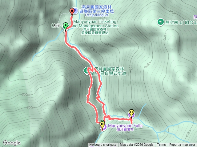 滿月圓處女瀑布滿月圓瀑布自導式步道