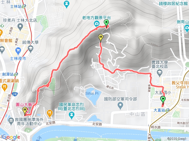 20180225劍潭山步道(大直-圓山)