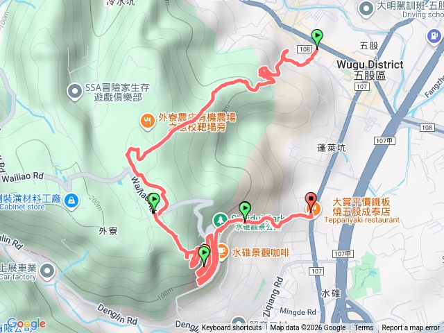 20260110 五股龍鳳巖步道    憲訓戰鬥教練場　水碓山　水碓景觀公園