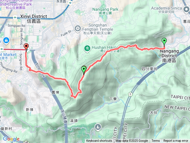 台北 南港山縱走 中華科大-九五峰-南港山-南港山南峰-拇指山-象山-象山捷運站預覽圖