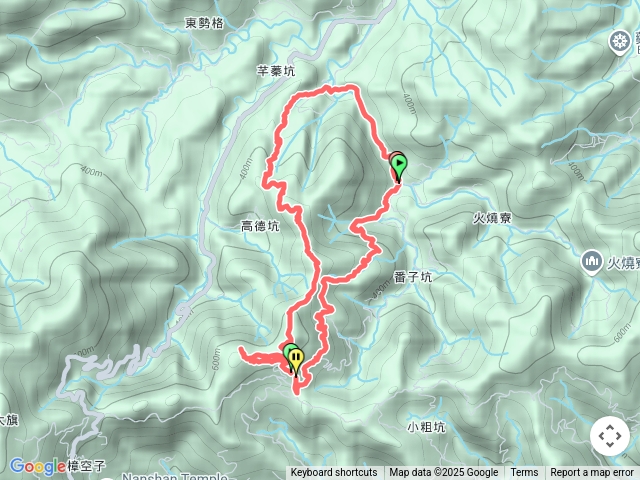 番仔坑古道、乾溪山、高德坑山、高德坑古道O型預覽圖