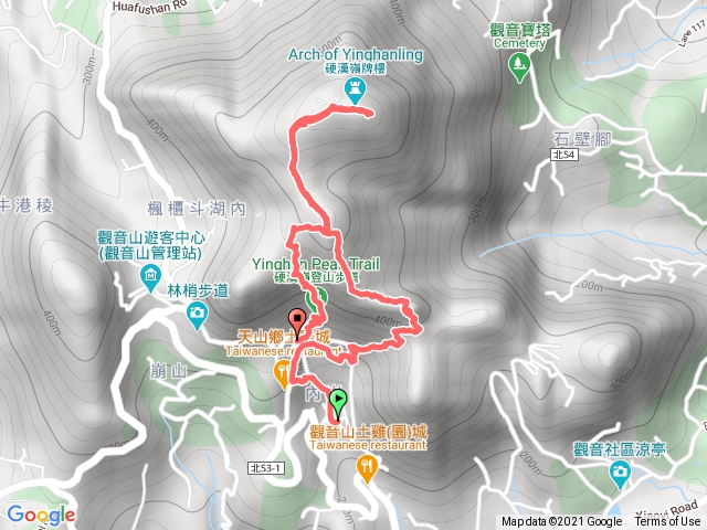 尖山步道、硬漢嶺登山步道