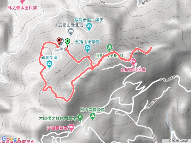 五指山 攀繩上步道下無休息