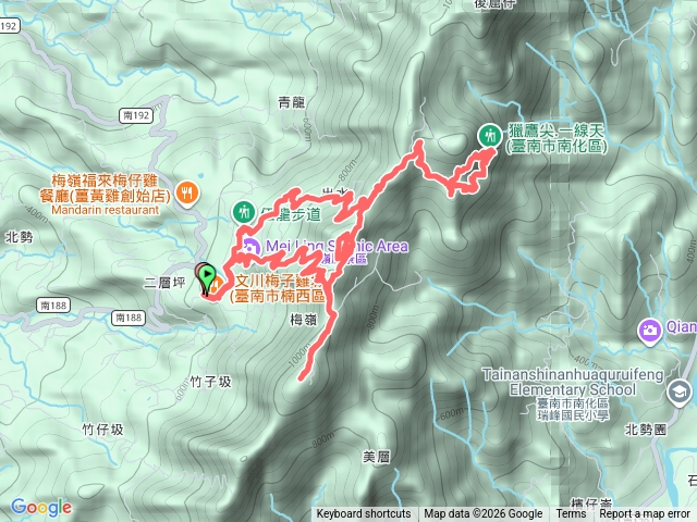 （搭公車爬山趣）梅峰古道+竹子尖山+福光山+獵鷹尖+香蕉山+伍龍步道預覽圖