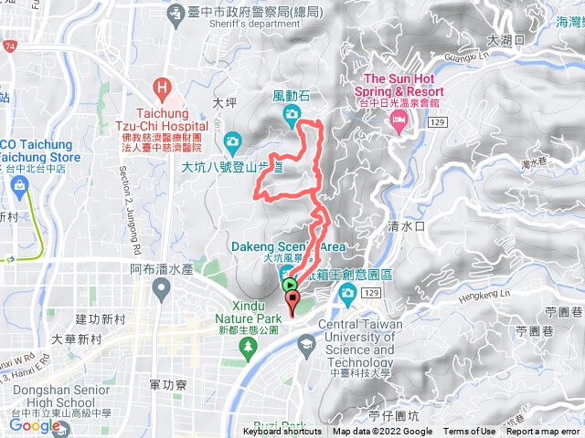 西平山、大坑10號7號6號9號串連一圈