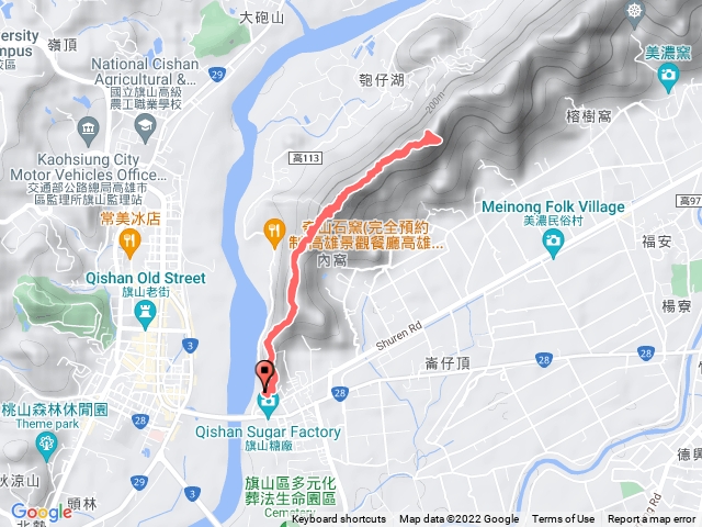 旗尾山第一登山口到福美山來回