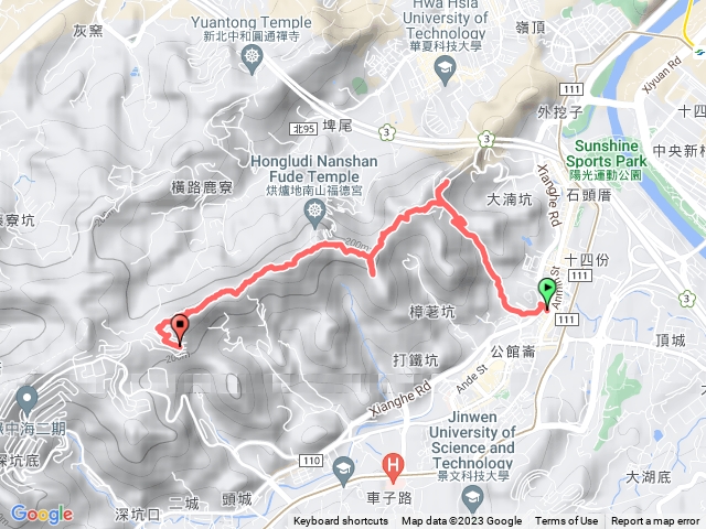 柴程路 南勢角山 青春嶺 彩蝶社區