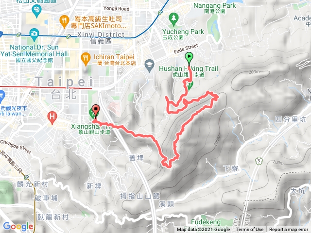 虎山溪步道-虎山環腰步道-九五峰-象山
