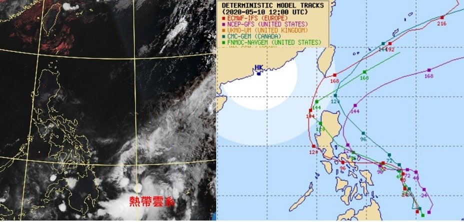 【天氣】今防劇烈天氣！低壓雲系可能成颱 