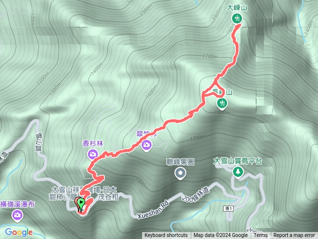 大崠山～長壽山