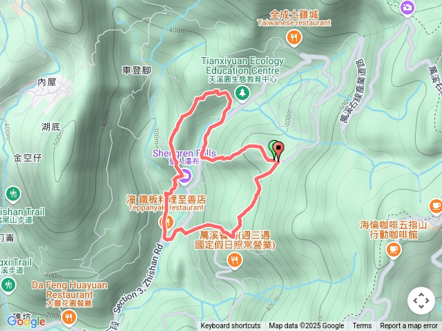 2025-04-12雙溪山-神石寺石-聖人崙-過內雙溪-聖人橋-八百階-至善路三段290巷O型走
