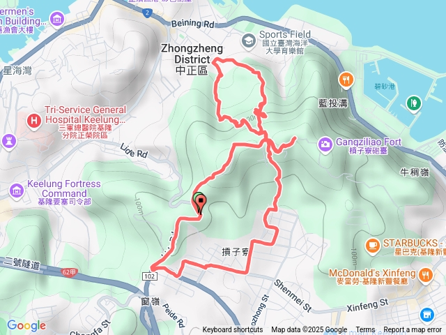 *2025/8/3（基隆）槓子寮山、槓子寮炮台、龍崗步道O型
