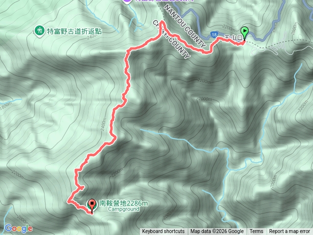 兒玉山東水山北霞山連走預覽圖