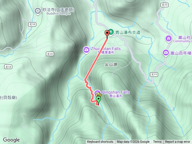 青山瀑布步道預覽圖