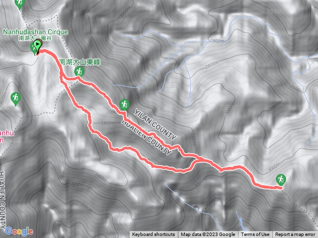 南湖山屋-東峰-陶塞-東南峰-馬比杉山-南湖山屋