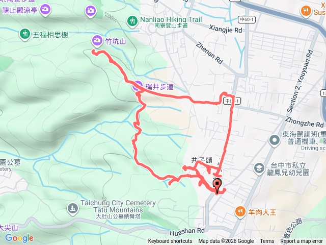 2026-04-22：台中市 龍井區 --- 竹坑山 (瑞井登山步道)預覽圖