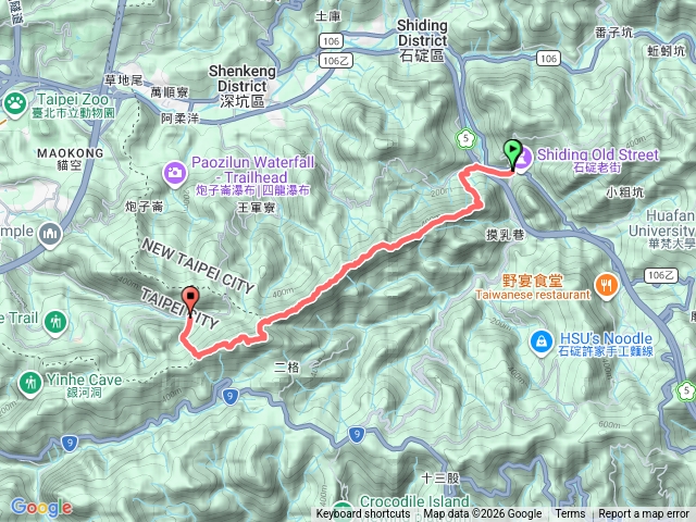 筆架連峰-石碇國小、二格山、南邦寮山、草湳大榕樹預覽圖
