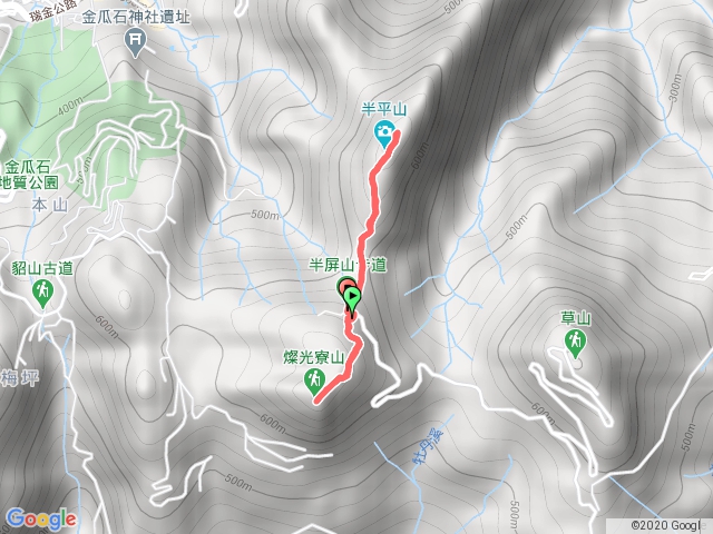 燦光寮、半屏(平)山