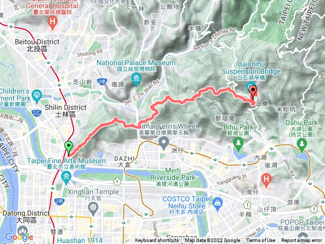 20221009台北大縱走第五段劍潭站─碧山巖